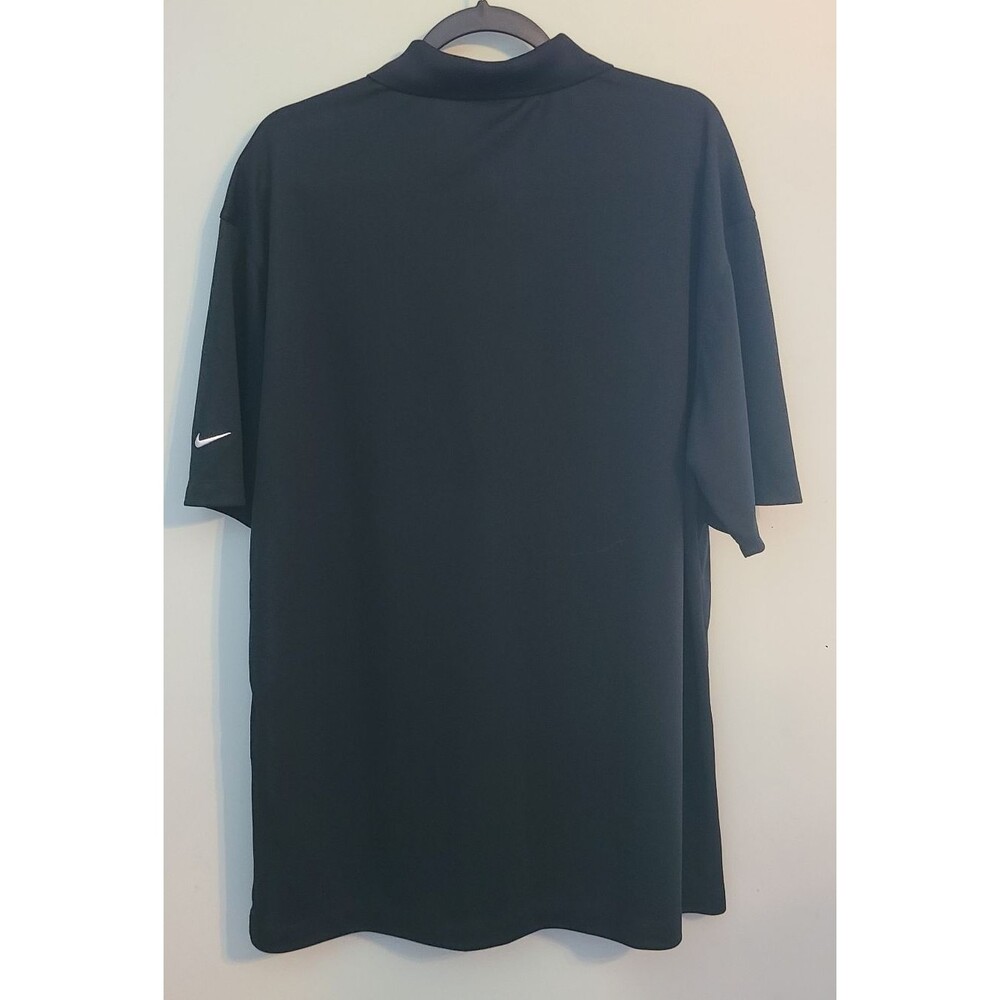 Nike Golf Polo Shirt Mens XL Black Dri-Fit Bang Drink Energy Logo Swoosh NWT - Picture 2 of 11